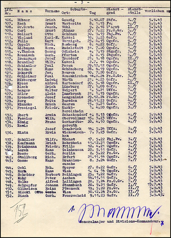 Lot 762 Hasso von Manteuffel