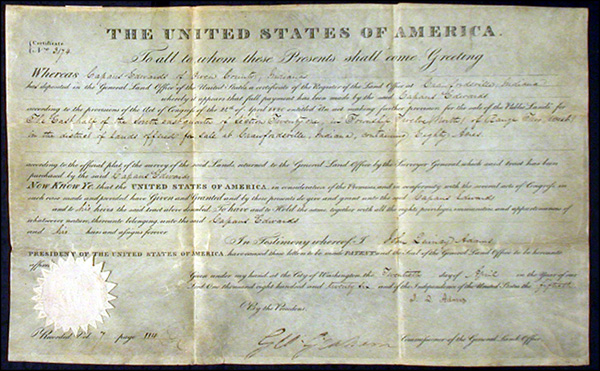 Lot 3 John Quincy Adams