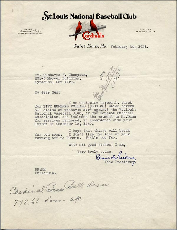 Lot 2415 Branch Rickey
