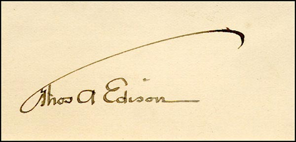 Lot 225 Thomas Edison