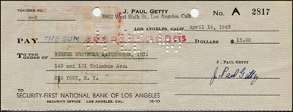 Lot 273 J. Paul Getty