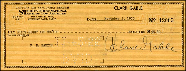Lot 1620 Clark Gable