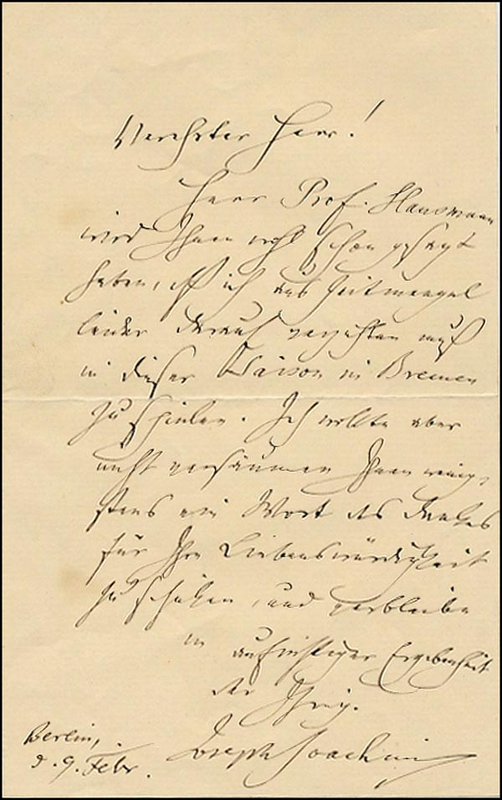 Lot 1138 Joseph Joachim