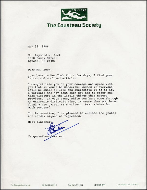 Lot 209 Jacques Cousteau