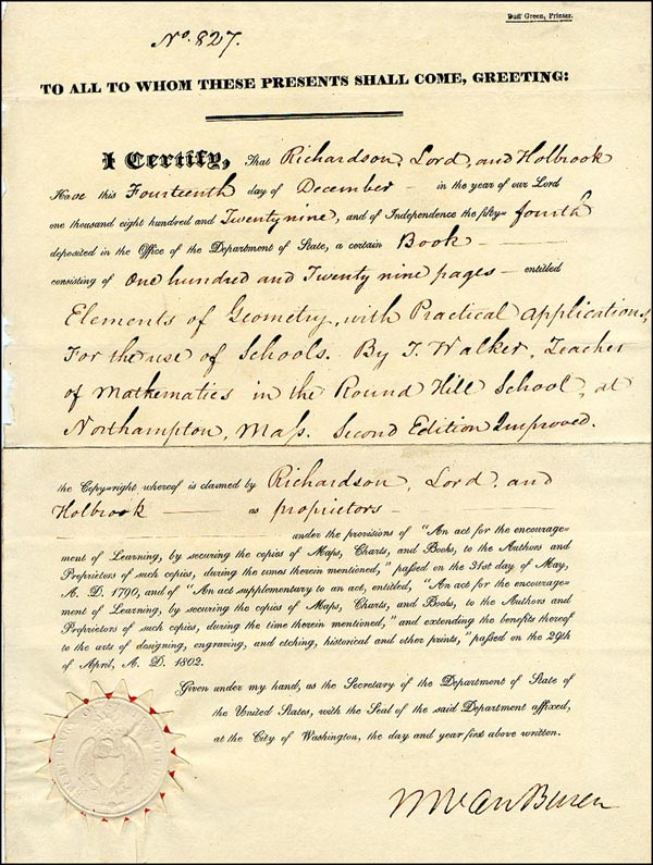 Lot 119 Martin Van Buren