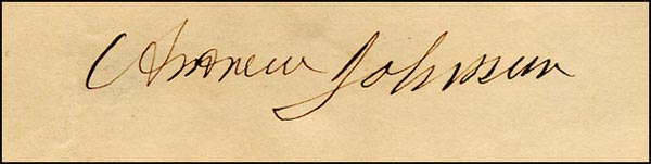 Lot 58 Andrew Johnson