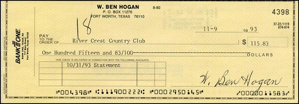 Lot 2350 Ben Hogan