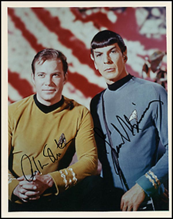 Lot 2124  Star Trek: Shatner and Nimoy