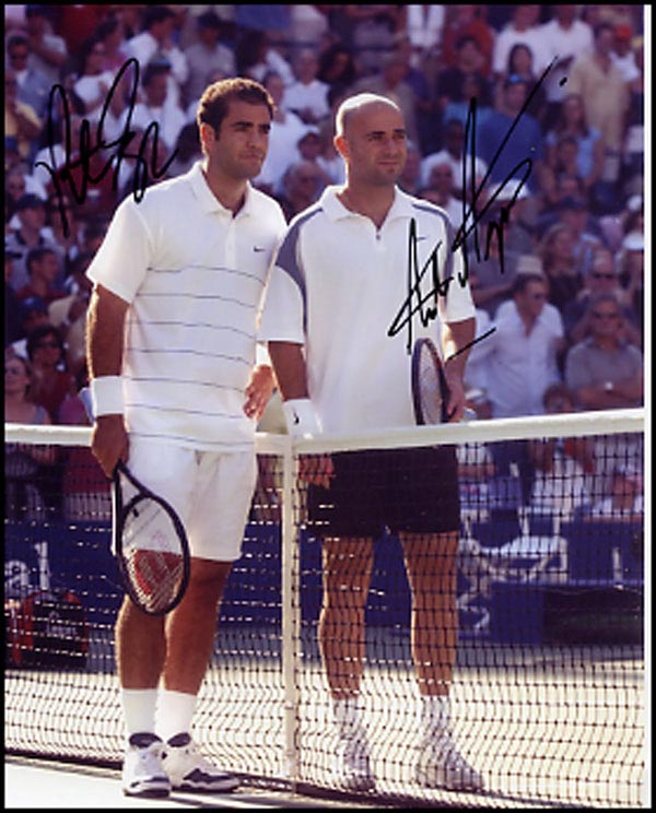 Lot 2260 Andre Agassi and Pete Sampras