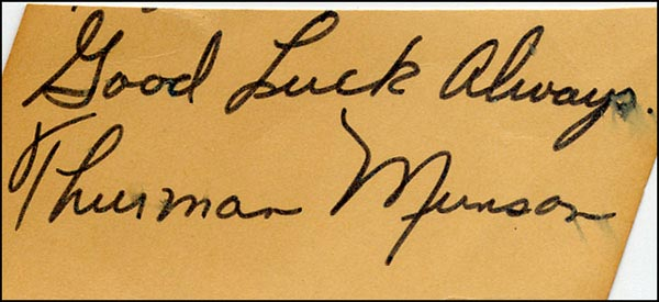 Lot 2388 Thurman Munson