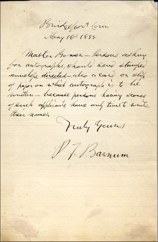 Lot 1364 P. T. Barnum