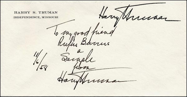 Lot 116 Harry S. Truman