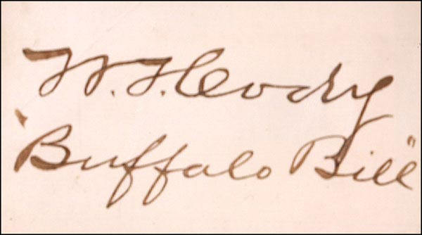 Lot 204 William F. “Buffalo Bill” Cody