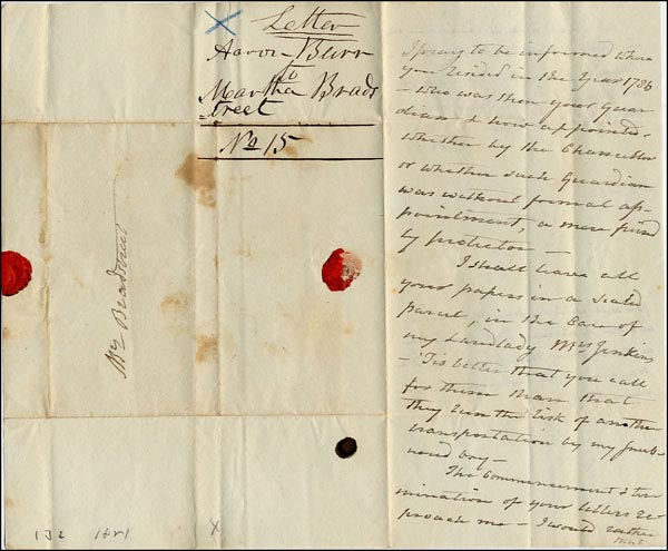 Lot 176 Aaron Burr