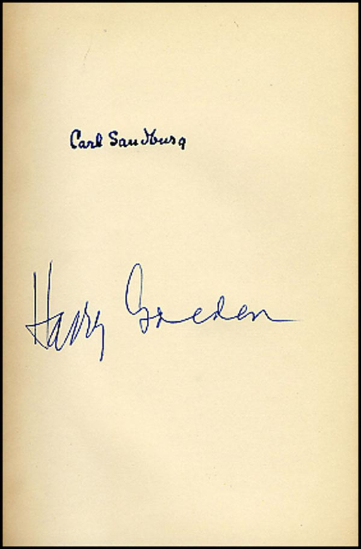 Lot 917 Carl Sandburg