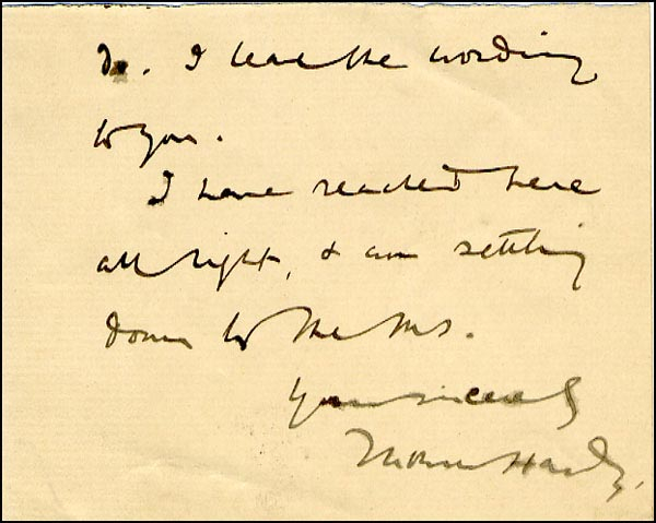 Lot 869 Thomas Hardy