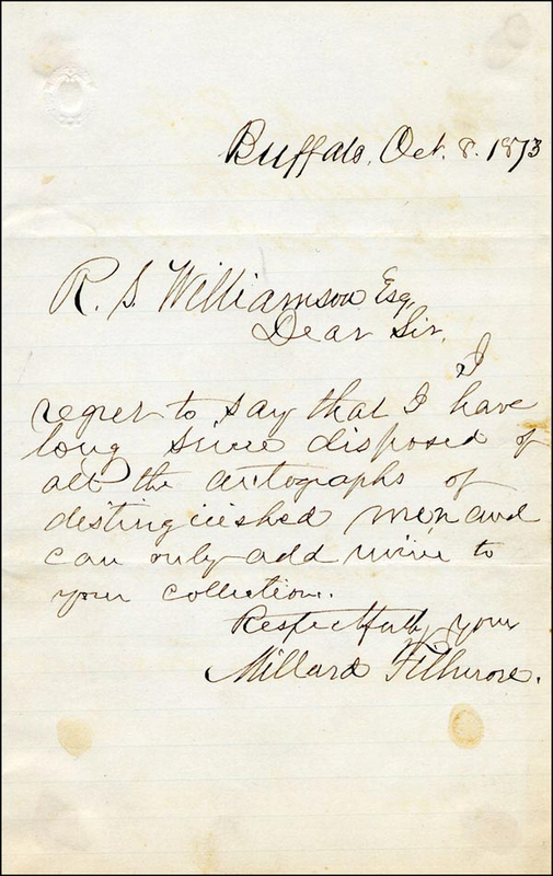 Lot 34 Millard Fillmore