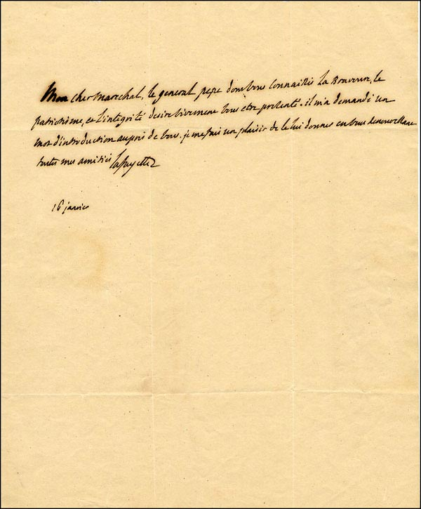 Lot 661 Marquis de Lafayette