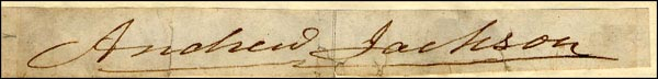 Lot 57 Andrew Jackson