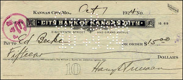 Lot 113 Harry S. Truman