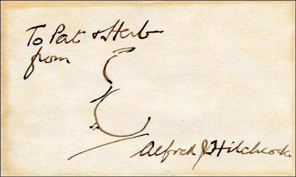 Lot 1692 Alfred Hitchcock