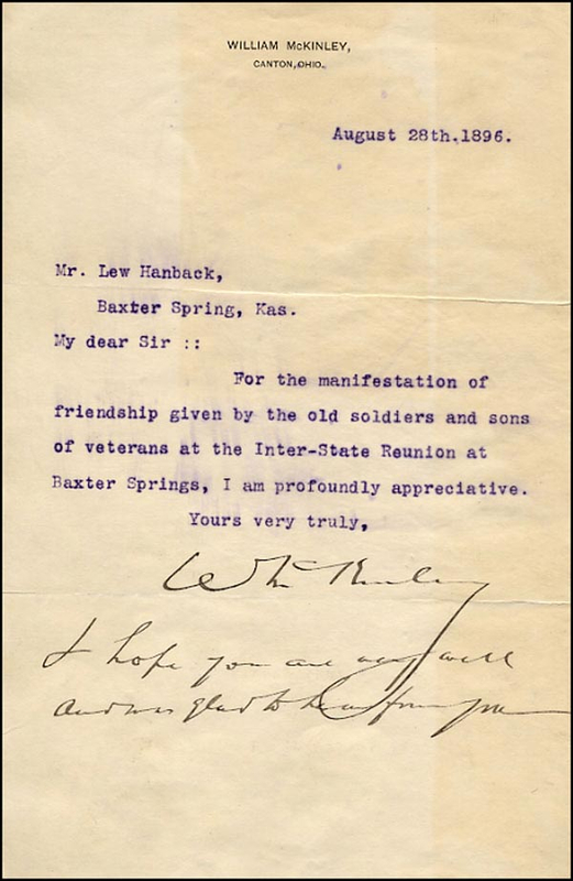 Lot 72 William McKinley