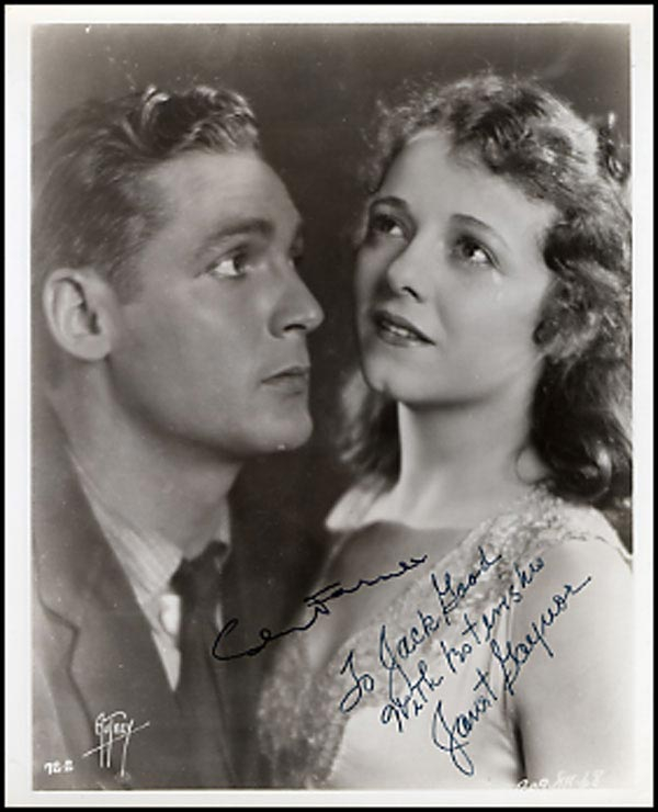 Lot 1626 Janet Gaynor and Charles Farrell