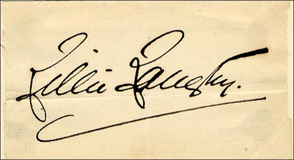 Lot 1812 Lillie Langtry