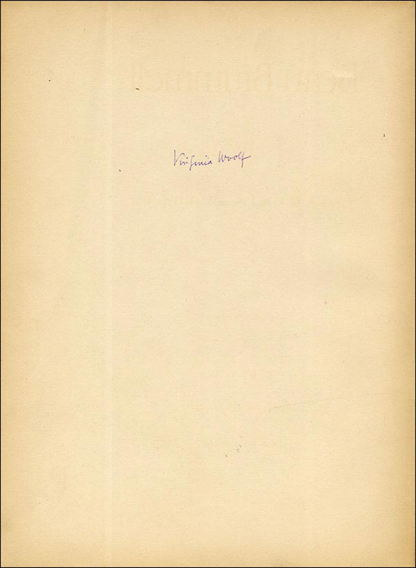 Lot 941 Virginia Woolf