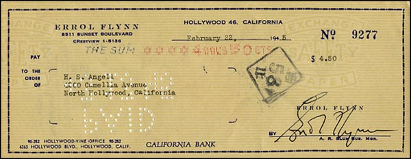Lot 1594 Errol Flynn