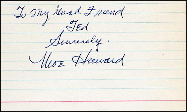 Lot 2176  Three Stooges: Howard, Moe