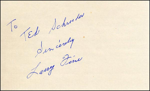 Lot 2174  Three Stooges: Fine, Larry