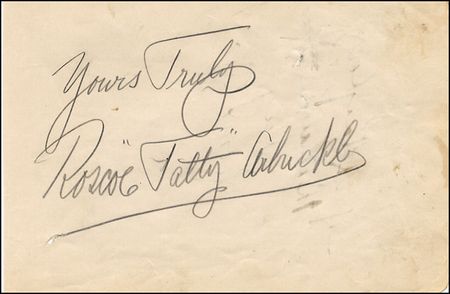 Lot #1316 Roscoe “Fatty” Arbuckle - Image 1