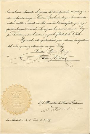 Lot #252 Francisco Franco - Image 1
