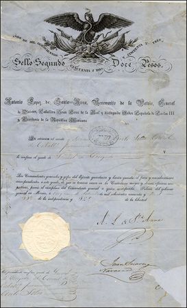 Lot #738 Antonio Lopez de Santa Anna - Image 2