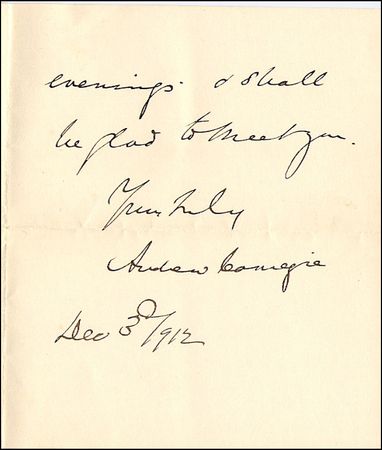 Lot #183 Andrew Carnegie - Image 1
