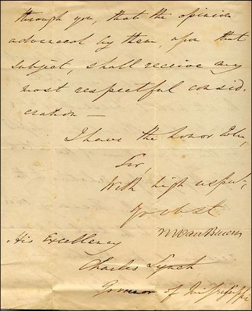 Lot #118 Martin Van Buren - Image 1