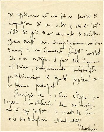 Lot #685 Benito Mussolini - Image 1