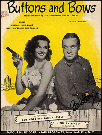 Lot #1703 Bob Hope and Jane Russell - Image 2
