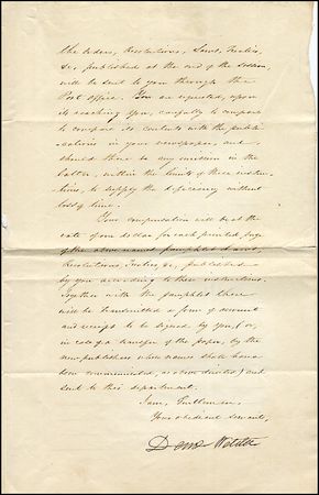 Lot #376 Daniel Webster - Image 1
