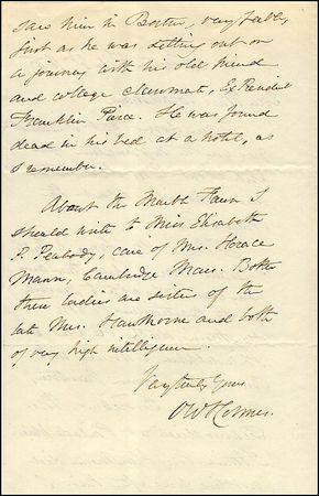 Lot #716 Oliver Wendell Holmes, Sr - Image 1