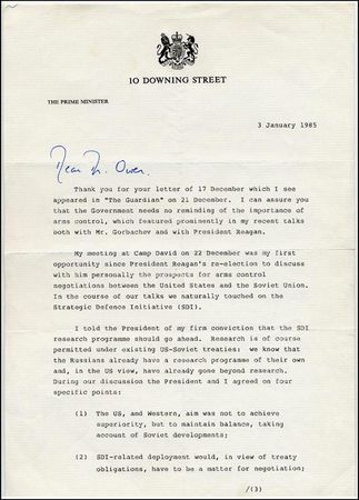 Lot #352 Margaret Thatcher - Image 2