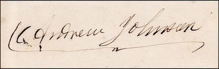 Lot #69 Andrew Johnson - Image 1