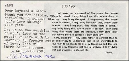 Lot #299 Mother Teresa - Image 1