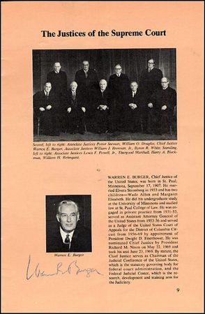 Lot #348 Supreme Court Justices - Image 1