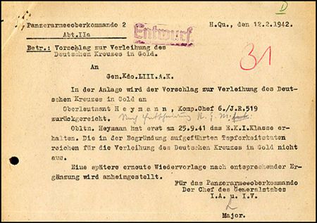 Lot #569 Gunther von Kluge - Image 1