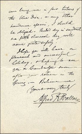 Lot #372 Alfred R. Wallace - Image 1