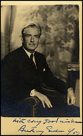 Lot #351 Margaret Thatcher and Anthony Eden - Image 1