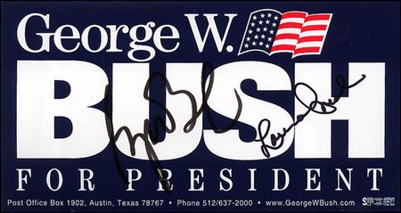 Lot #9 George W. and Laura Bush
