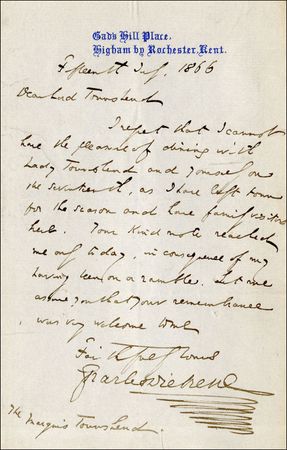 Lot #701 Charles Dickens - Image 1